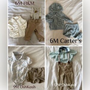 Baby Boy 6-12 Outfit Bundle